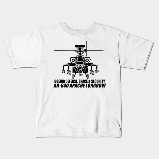 AH64D apache longbow Kids T-Shirt by Niken12